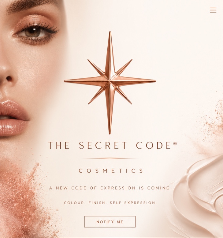 The Secret Code Cosmetics - a new code of expression is coming